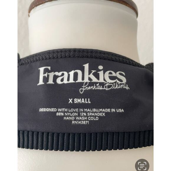 Frankies Swim Knotted Bikini Top Ribbed Swimwear Greer - Picture 8 of 8